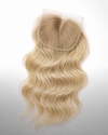 Custom colour HD wavy lace closure premium hair